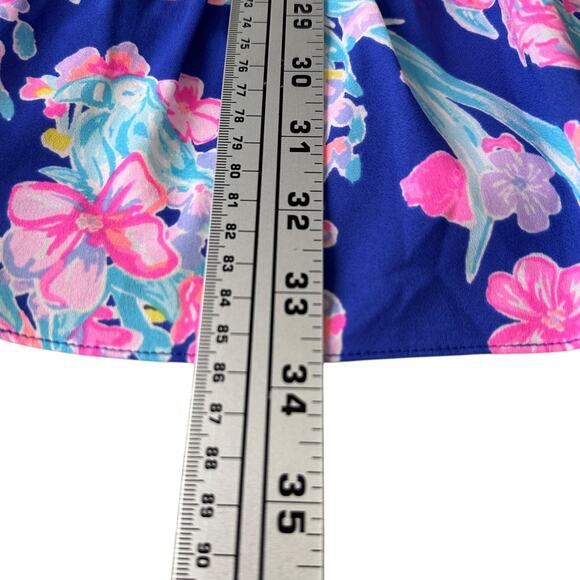 Lilly Pulitzer Rosie Stretch Dress Women’s 4 Corsica Blue Toucan Party Back Zip - Picture 11 of 11